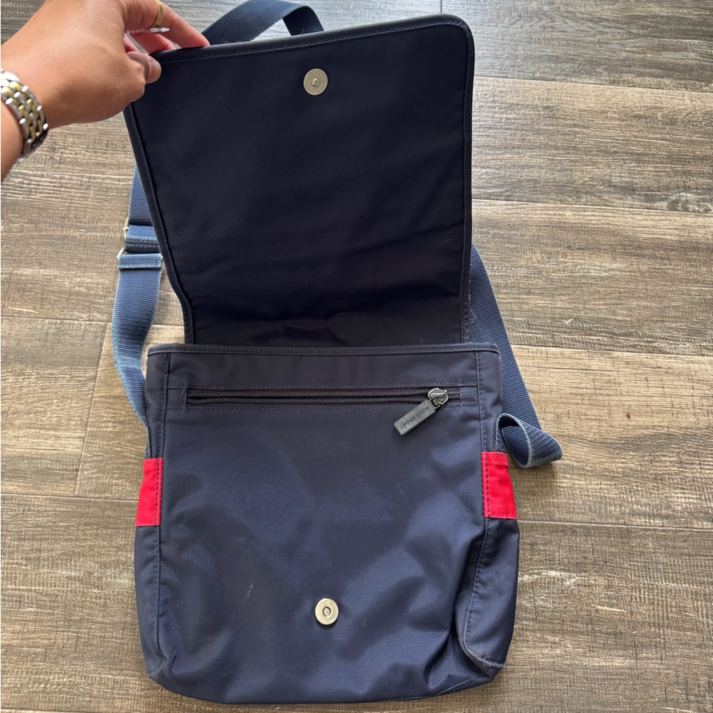 Vintage polo sport crossbag navy blue red - Picture 4 of 6